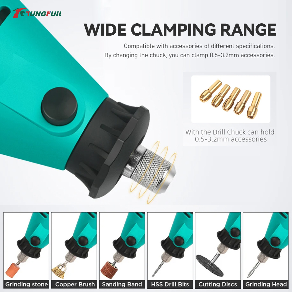 TUNGFULL Mini Electric Grinder - đánh giá và giá Kit Power Tools