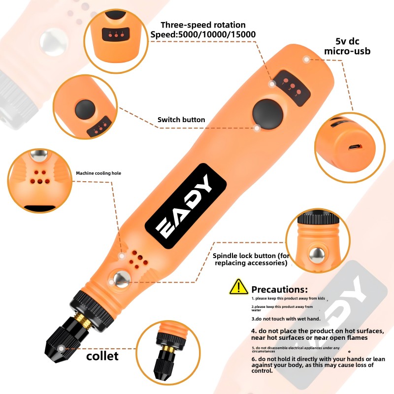 USB Cordless Rotary Tool Kit – - đánh giá và giá Power Tools Diy