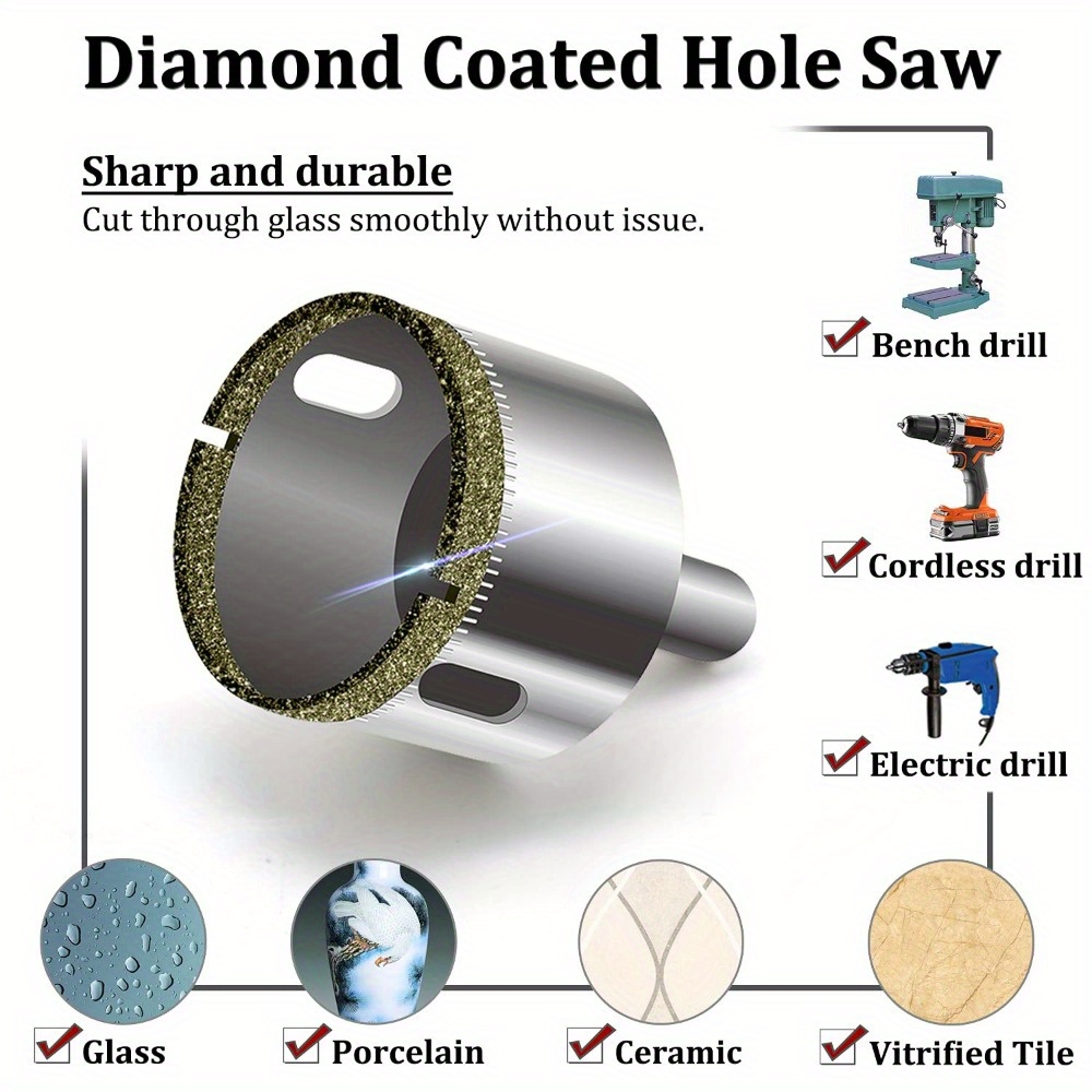 10 Piece Diamond Coated Drill  - đánh giá và giá Power Tools Set