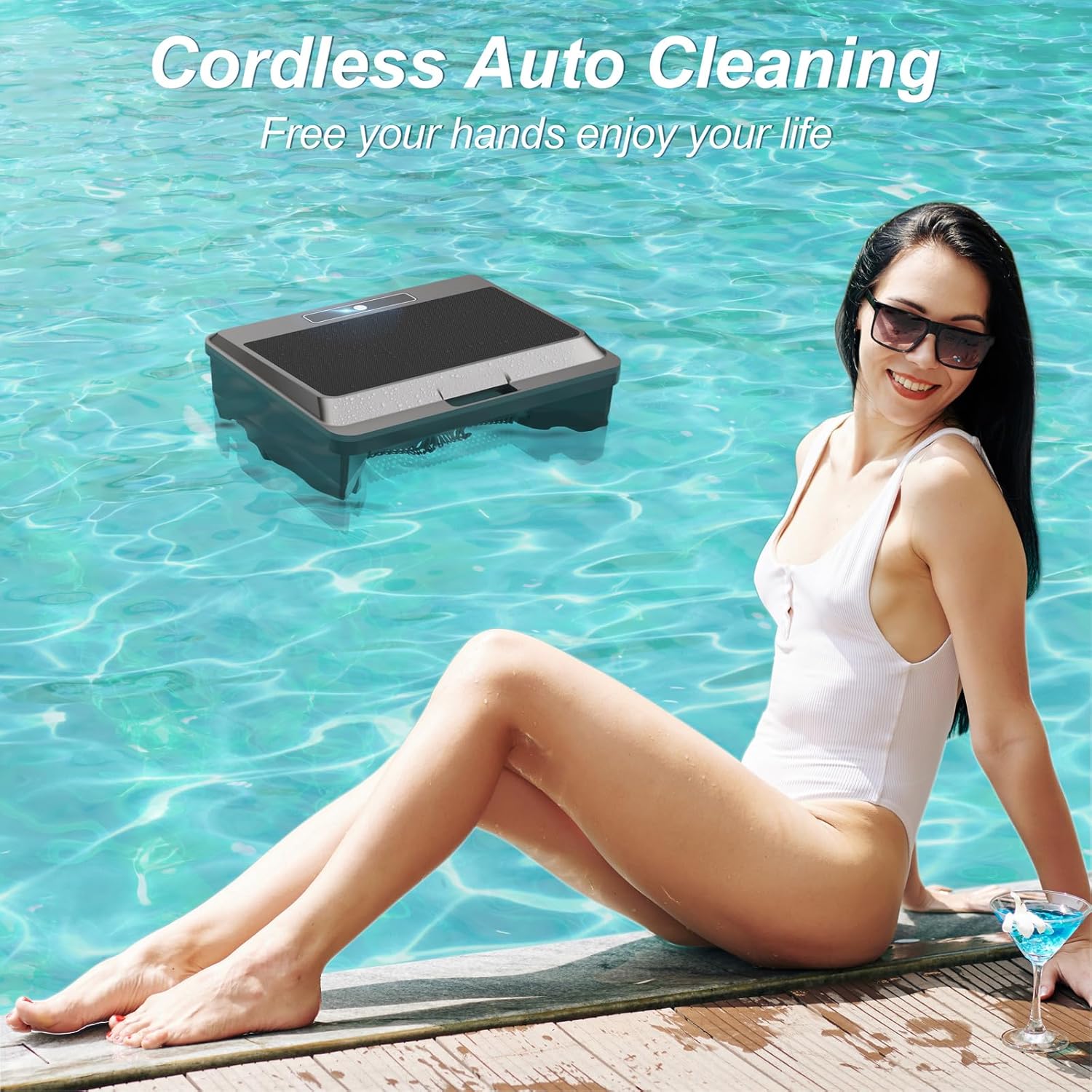Upgraded Solar Pool Cleaner Po - đánh giá và giá Power Tools Vacuum